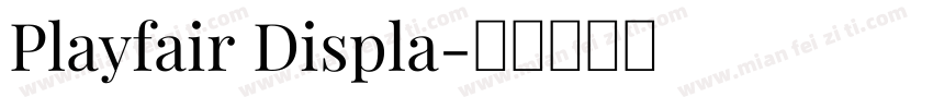 Playfair Displa字体转换